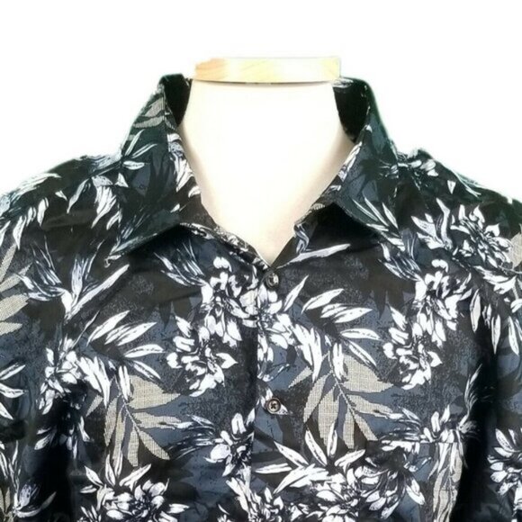 Angelo Litrico 4XL Blue Floral Regular Fit 100% Cotton Made in Italy - Picture 2 of 6